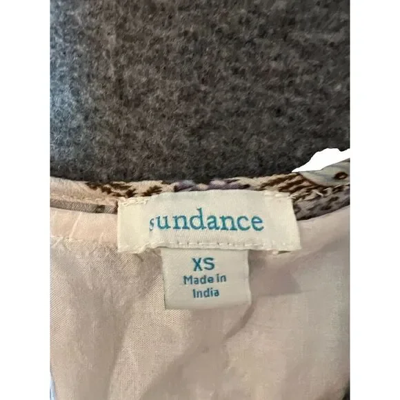 NWT Sundance Nouveau Nomad Boho Chic Dress SZ XS Smocked Waist Tassel‎ Hippie - Picture 2 of 6